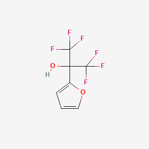molecular formula C7H4F6O2 B8556003 2-(1-Hydroxyhexafluoroisopropyl)furan 