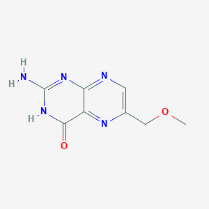 molecular formula C8H9N5O2 B8556030 2-amino-6-methoxymethyl-4(3H)-pteridinone 