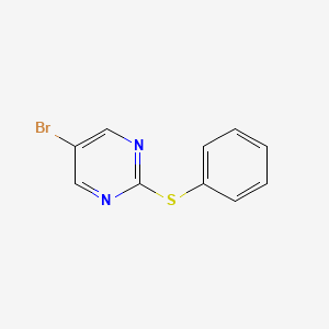 molecular formula C10H7BrN2S B8556232 2-Phenylthio-5-bromopyrimidine 