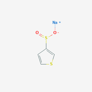 molecular formula C4H3NaO2S2 B8556325 Sodium thiophene-3-sulfinate 