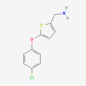 C-(5-(4-chloro-phenoxy)-thiophen-2-yl)-methylamine