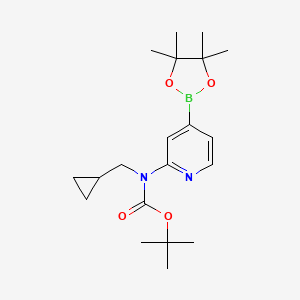 Tert-butyl (cyclopropylmethyl)(4-(4,4,5,5-tetramethyl-1,3,2-dioxaborolan-2-yl)pyridin-2-yl)carbamate