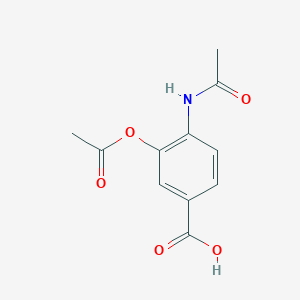 4-(Acetylamino)-3-acetoxybenzoic acid