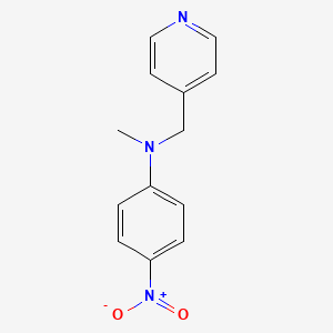 molecular formula C13H13N3O2 B8556482 Methyl-(4-nitro-phenyl)-pyridin-4-ylmethyl-amine 