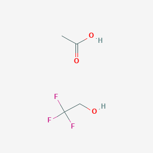 molecular formula C4H7F3O3 B8556702 acetic acid;2,2,2-trifluoroethanol 