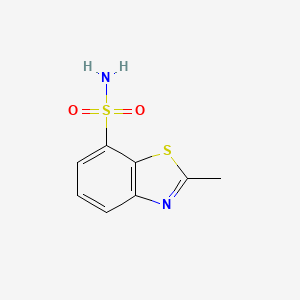 molecular formula C8H8N2O2S2 B8556783 2-Methyl-7-benzothiazolesulfonamide 