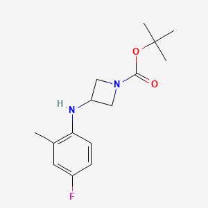 molecular formula C15H21FN2O2 B8556831 Tert-butyl 3-((4-fluoro-2-methylphenyl)amino)azetidine-1-carboxylate 