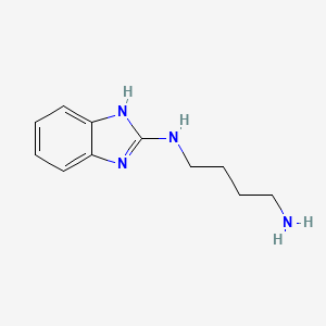 molecular formula C11H16N4 B8556987 4-(Benzimidazol-2-ylamino)-1-aminobutane 