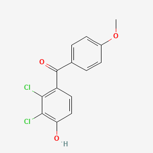 molecular formula C14H10Cl2O3 B8557026 (2,3-Dichloro-4-hydroxyphenyl)(4-methoxyphenyl)methanone CAS No. 78235-18-4