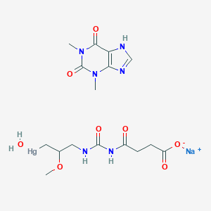 molecular formula C16H24HgN6NaO8 B085571 Sodium meralluride CAS No. 129-99-7
