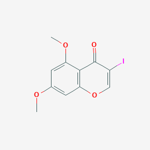 molecular formula C11H9IO4 B8557144 5,7-Dimethoxy-3-iodochromone 
