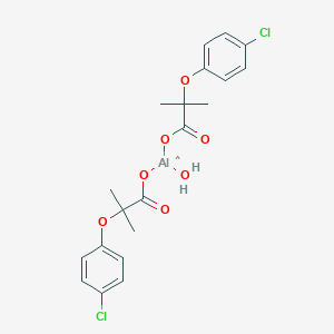 molecular formula C20H22AlCl2O7 B085574 Aluminium clofibrate CAS No. 14613-01-5