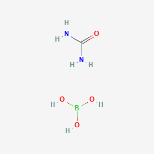 molecular formula CH7BN2O4 B8557480 Urea borate CAS No. 68072-56-0