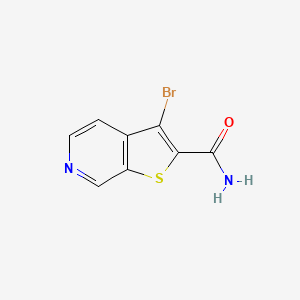 molecular formula C8H5BrN2OS B8557481 3-Bromothieno[2,3-c]pyridine-2-carboxamide 