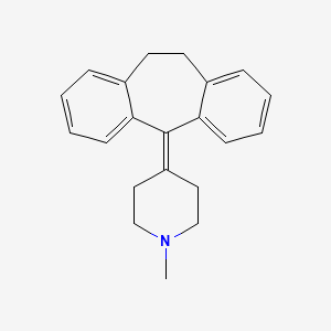 molecular formula C21H23N B8557547 4-(10,11-Dihydro-5-dibenzo[a,d]cycloheptenylidene)-1-methylpiperidine 