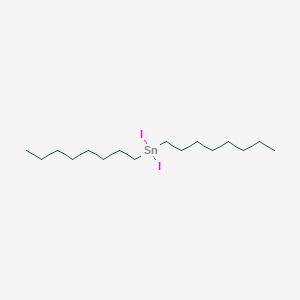 molecular formula C16H34I2Sn B8557548 Diiodo(dioctyl)stannane CAS No. 3091-30-3