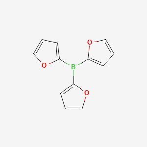 molecular formula C12H9BO3 B8557568 Trifurylboron CAS No. 59074-05-4