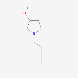 molecular formula C10H21NO B8557643 1-(3,3-Dimethyl-butyl)-pyrrolidin-3-ol 