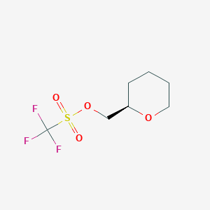 molecular formula C7H11F3O4S B8557791 (R)-(Tetrahydro-2H-pyran-2-YL)methyl trifluoromethanesulfonate 