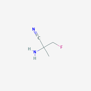 molecular formula C4H7FN2 B8558111 2-Amino-3-fluoro-2-methylpropionitrile 