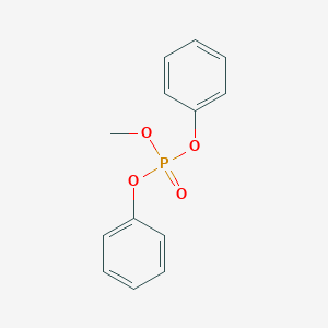 molecular formula C13H13O4P B085582 Diphenyl methyl phosphate CAS No. 115-89-9
