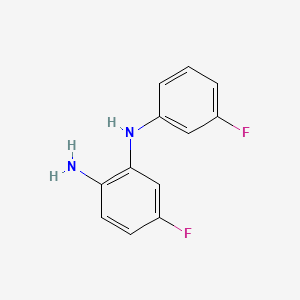molecular formula C12H10F2N2 B8558238 4-Fluoro-N2-(3-fluorophenyl)benzene-1,2-diamine 