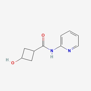 molecular formula C10H12N2O2 B8558316 trans-3-hydroxy-N-(pyridin-2-yl)cyclobutanecarboxamide 
