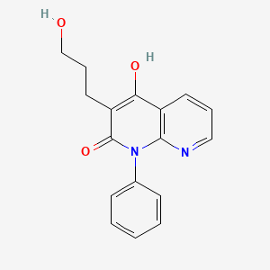 B8558407 4-hydroxy-3-(3-hydroxypropyl)-1-phenyl-1,8-naphthyridin-2(1H)-one CAS No. 89108-56-5