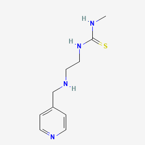 molecular formula C10H16N4S B8558481 N-Methyl-N'-(2-{[(pyridin-4-yl)methyl]amino}ethyl)thiourea CAS No. 59065-43-9