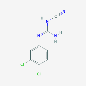 molecular formula C8H6Cl2N4 B8558538 N-cyano-N'-(3,4-dichlorophenyl)guanidine 