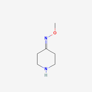 molecular formula C6H12N2O B8558551 piperidin-4-one O-methyl oxime 