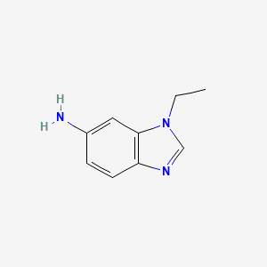 molecular formula C9H11N3 B8558571 1-ethyl-1H-1,3-benzodiazol-6-amine 