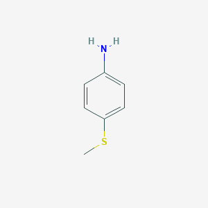 molecular formula C7H9NS B085588 4-(Methylthio)aniline CAS No. 104-96-1