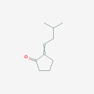 molecular formula C10H16O B8558986 2-(3-Methylbutylidene)cyclopentan-1-one CAS No. 40564-14-5