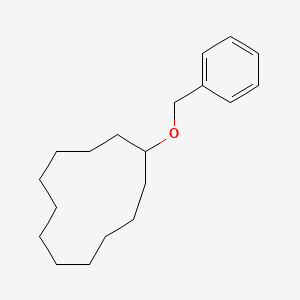 molecular formula C19H30O B8559035 Phenylmethoxycyclododecane CAS No. 121758-10-9