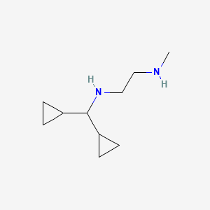 molecular formula C10H20N2 B8559175 N-methyl-2-(N'-dicyclopropylmethylamino)ethylamine 