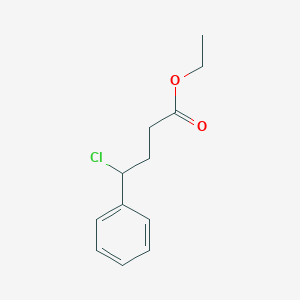 molecular formula C12H15ClO2 B8559241 Ethyl 4-chloro-4-phenylbutanoate 