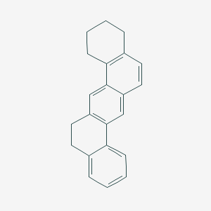 molecular formula C22H20 B085593 DIBENZ(a,h)ANTHRACENE, 1,2,3,4,12,13-HEXAHYDRO- CAS No. 153-32-2