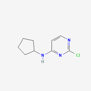 molecular formula C9H12ClN3 B8559439 2-Chloro-n-cyclopentyl-4-pyrimidinamine 