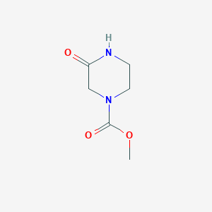 molecular formula C6H10N2O3 B8559443 Methyl 3-oxopiperazine-1-carboxylate 