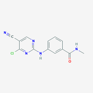 3-(4-chloro-5-cyanopyrimidin-2-ylamino)-N-methylbenzamide
