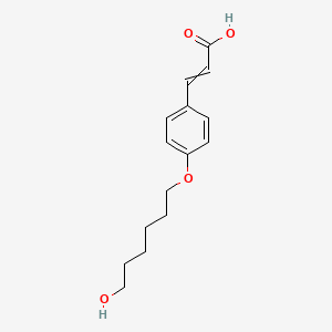 molecular formula C15H20O4 B8559511 4-(6-Hydroxyhexyloxy)cinnamic acid 