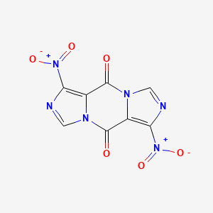 molecular formula C8H2N6O6 B8559532 4,10-dinitro-1,5,7,11-tetrazatricyclo[7.3.0.03,7]dodeca-3,5,9,11-tetraene-2,8-dione 