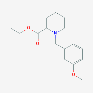 molecular formula C16H23NO3 B8559672 Ethyl 1-(3-methoxybenzyl)piperidine-2-carboxylate 
