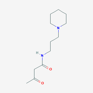 molecular formula C12H22N2O2 B8559705 n-(3-(Piperidin-1-yl)propyl)acetoacetamide 