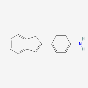 molecular formula C15H13N B8559735 4-(1H-Inden-2-yl)aniline CAS No. 214917-95-0