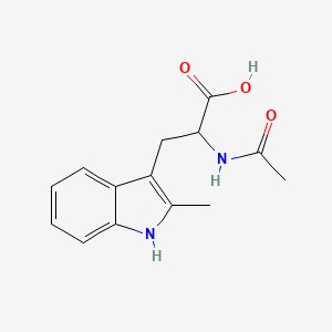 molecular formula C14H16N2O3 B8559760 N-Acetyl-2-methyltryptophan CAS No. 60587-01-1