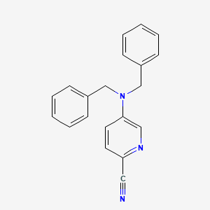molecular formula C20H17N3 B8559804 5-(Dibenzylamino)picolinonitrile 