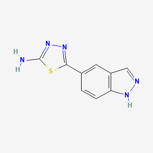 5-(1H-indazol-5-yl)-1,3,4-thiadiazol-2-amine