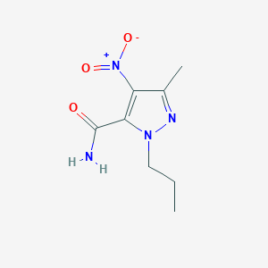 3-Methyl-4-nitro-1-propyl-1H-pyrazole-5-carboxamide
